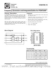 ICS9159M-13 datasheet pdf Integrated Circuit Systems