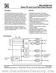 MK1432 datasheet pdf Integrated Circuit Systems