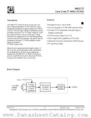 MK2727 datasheet pdf Integrated Circuit Systems