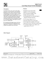MK2732-05S datasheet pdf Integrated Circuit Systems