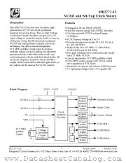 MK2771-15RTR datasheet pdf Integrated Circuit Systems