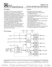 MK2771-16 datasheet pdf Integrated Circuit Systems