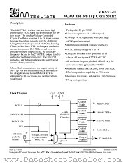 MK2772-01 datasheet pdf Integrated Circuit Systems