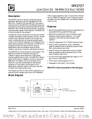 MK3727A datasheet pdf Integrated Circuit Systems