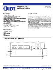 IDT5V925 datasheet pdf IDT