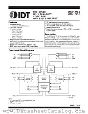IDT70125 datasheet pdf IDT