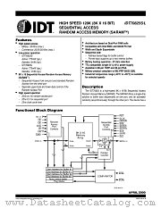 IDT70825 datasheet pdf IDT