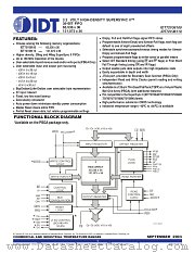 IDT72V36110 datasheet pdf IDT