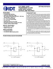 IDT74ALVCH16373 datasheet pdf IDT