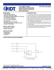 IDT74ALVCH16836 datasheet pdf IDT