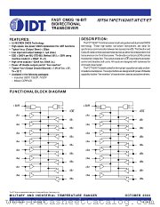 IDT74FCT16245T datasheet pdf IDT