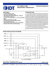IDT74FCT163501 datasheet pdf IDT