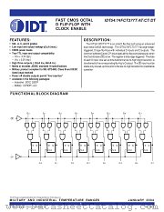 IDT74FCT377T datasheet pdf IDT