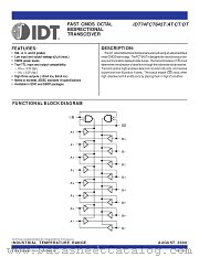 IDT74FCT645T datasheet pdf IDT