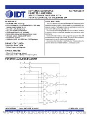 IDT74LVC257A datasheet pdf IDT