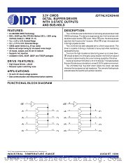 IDT74LVCH244A datasheet pdf IDT