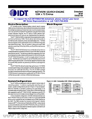 IDT75K62100 datasheet pdf IDT