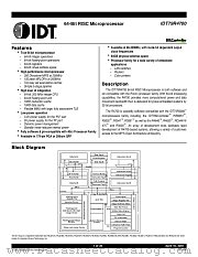 IDT79R4700 datasheet pdf IDT