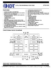 IDT82V1068 datasheet pdf IDT