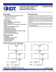 QS32XVH384 datasheet pdf IDT