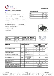 BSO052N03S datasheet pdf Infineon
