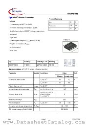 BSO072N03S datasheet pdf Infineon