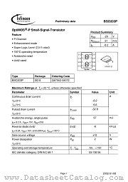 BSO203P datasheet pdf Infineon