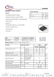 BSO350N03 datasheet pdf Infineon