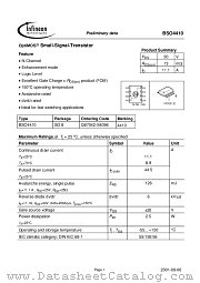 BSO4410 datasheet pdf Infineon
