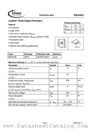 BSO4420 datasheet pdf Infineon