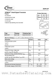 BSP613P datasheet pdf Infineon