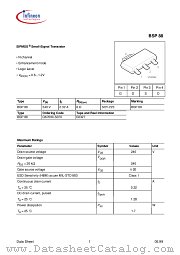 BSP88 datasheet pdf Infineon