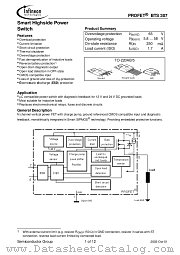 BTS307 datasheet pdf Infineon