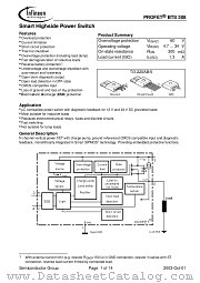 BTS308 datasheet pdf Infineon