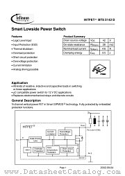 BTS3142D datasheet pdf Infineon