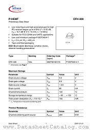 CFH400E6327 datasheet pdf Infineon