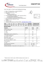 IGW15T120 datasheet pdf Infineon