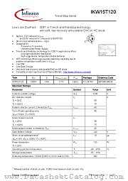 IKW15T120 datasheet pdf Infineon