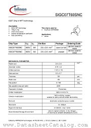 SIGC07T60SNC datasheet pdf Infineon