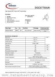 SIGC07T60UN datasheet pdf Infineon