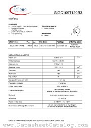 SIGC109T120R3 datasheet pdf Infineon