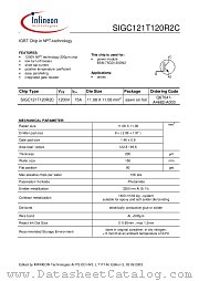 SIGC121T120R2C datasheet pdf Infineon