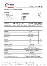 SIGC18T60UN datasheet pdf Infineon