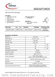 SIGC42T120CS datasheet pdf Infineon