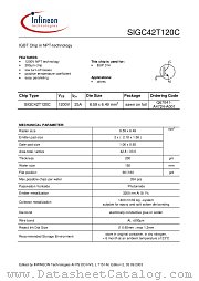 SIGC42T120C datasheet pdf Infineon