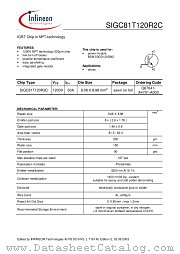 SIGC81T120R2C datasheet pdf Infineon