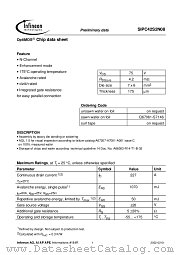 SIPC42S2N08 datasheet pdf Infineon