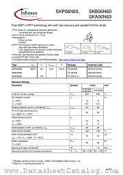 SKA06N60 datasheet pdf Infineon