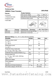 SPD07N20 datasheet pdf Infineon