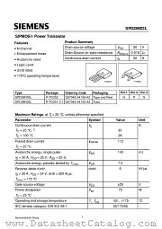 SPU28N03L datasheet pdf Infineon